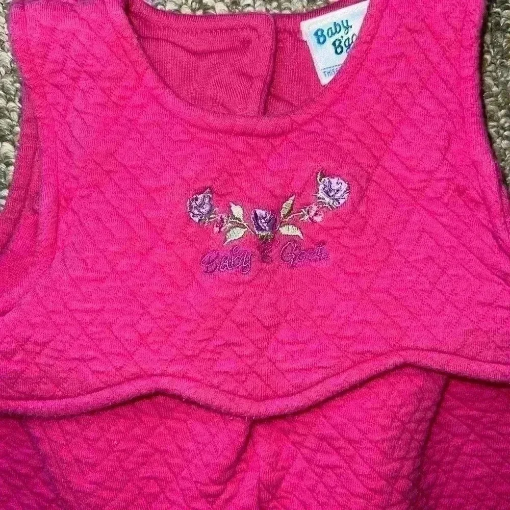 OSHKOSH BGOSH VINTAGE PINK OVERALLS 18MONTHS